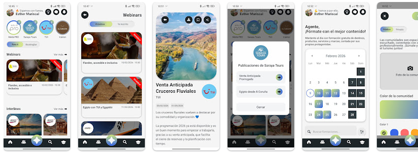 Fondo del webinar para agentes de viajes sobre turismo