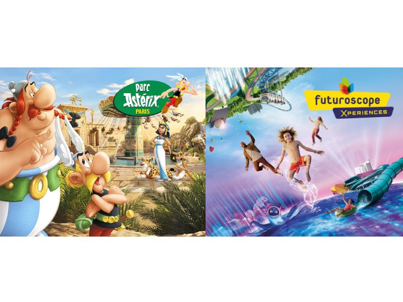 Parque Astérix en Paris y Futuroscope en Poitiers